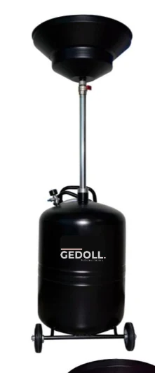 80L HAVALI YAĞ BOŞALTMA TANKI 500MM BÜYÜK HUNİLİ G-BLACK LINE